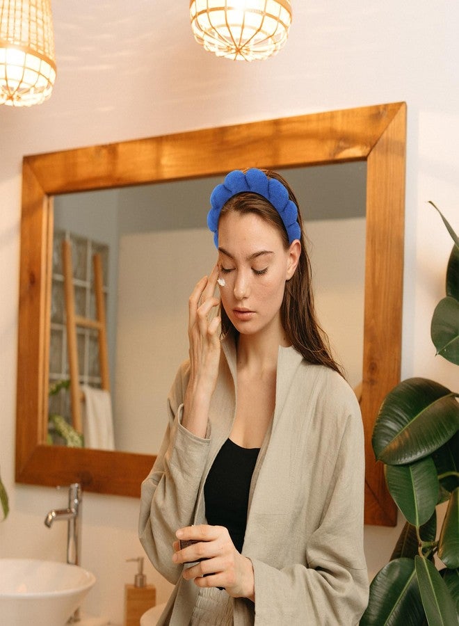 ACO-UINT 3 Pack Spa Headbands for Washing Face, Skincare & Makeup, Terry Cloth Headbands with Puffy Cloud Design, One Size Fits Most, Comfortable & Durable - Image 4
